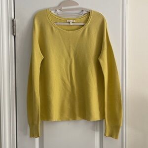 Eileen Fisher Yellow Organic Cotton Sweater Size XS